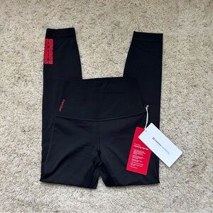 NWT Lululemon Align Pant 25” Size 2 Black *Membership Edition With Red Logo*
